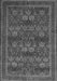 Serging Thickness of Machine Washable Persian Gray Traditional Rug, wshtr900gry