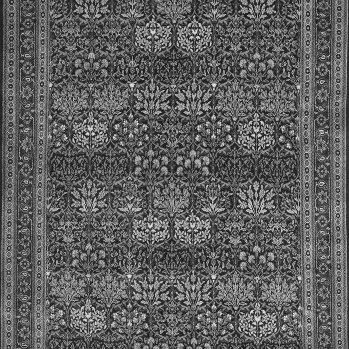 Serging Thickness of Machine Washable Persian Gray Traditional Rug, wshtr900gry