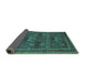 Sideview of Persian Turquoise Traditional Rug, tr900turq