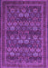 Machine Washable Persian Purple Traditional Area Rugs, wshtr900pur