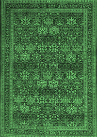 Persian Emerald Green Traditional Rug, tr900emgrn