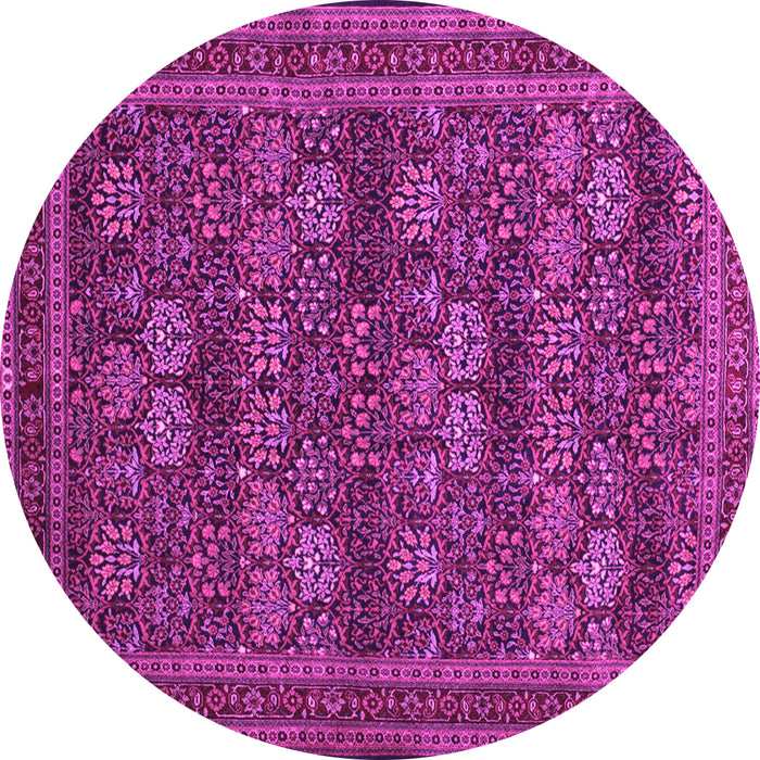 Round Persian Pink Traditional Rug, tr900pnk