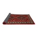 Sideview of Traditional Sienna Brown Persian Rug, tr901