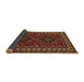 Sideview of Persian Brown Traditional Rug, tr901brn