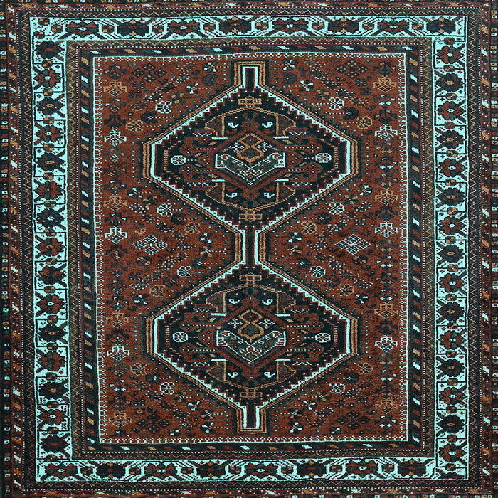 Square Persian Light Blue Traditional Rug, tr901lblu