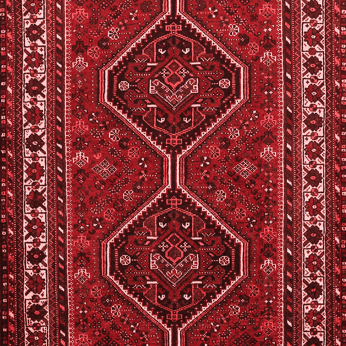 Machine Washable Persian Red Traditional Rug, wshtr901red