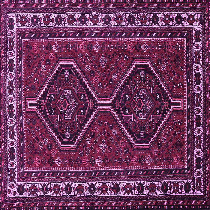 Square Persian Purple Traditional Rug, tr901pur
