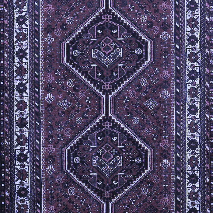 Machine Washable Persian Blue Traditional Rug, wshtr901blu