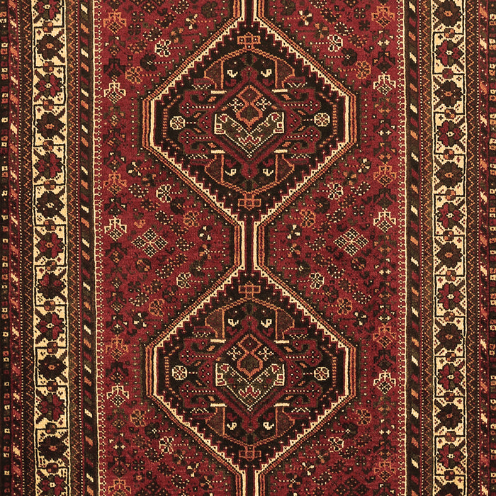 Machine Washable Persian Brown Traditional Rug, wshtr901brn
