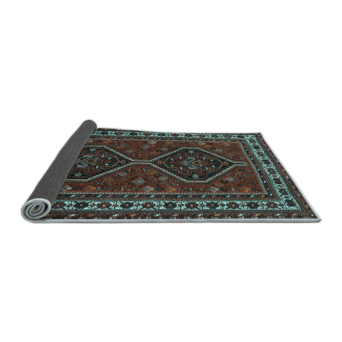 Sideview of Persian Light Blue Traditional Rug, tr901lblu