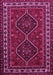 Machine Washable Persian Pink Traditional Rug, wshtr901pnk-1