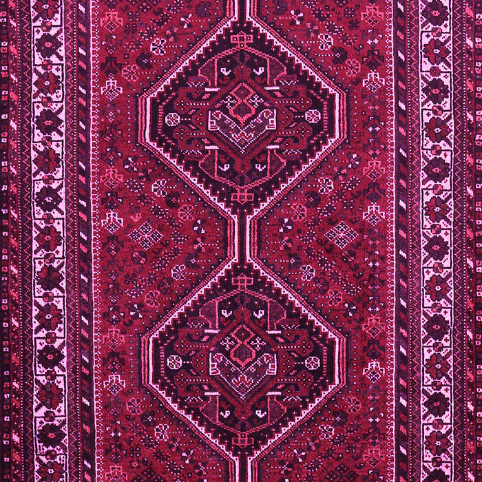 Machine Washable Persian Pink Traditional Rug, wshtr901pnk-1