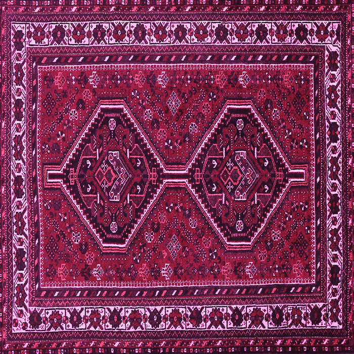 Square Persian Pink Traditional Rug, tr901pnk
