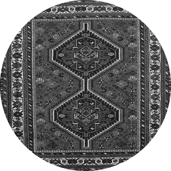 Machine Washable Persian Gray Traditional Rug, wshtr901gry