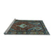 Sideview of Machine Washable Persian Light Blue Traditional Rug, wshtr902lblu