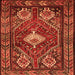 Serging Thickness of Persian Orange Traditional Rug, tr902org