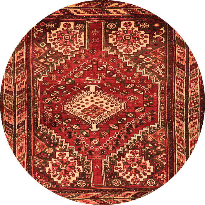 Square Persian Orange Traditional Rug, tr902org