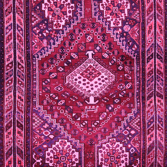 Machine Washable Persian Pink Traditional Rug, wshtr902pnk