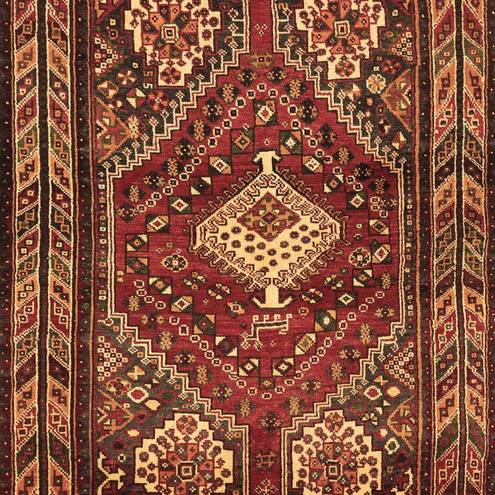 Machine Washable Persian Brown Traditional Rug, wshtr902brn