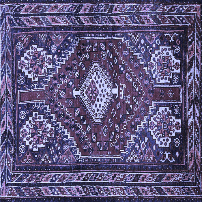 Square Persian Blue Traditional Rug, tr902blu