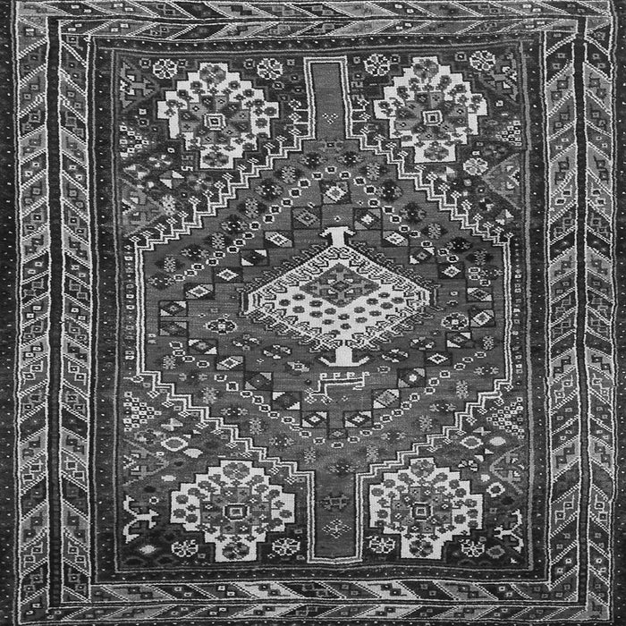 Round Machine Washable Persian Gray Traditional Rug, wshtr902gry
