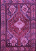 Machine Washable Persian Purple Traditional Area Rugs, wshtr902pur