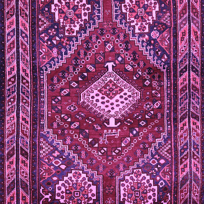 Machine Washable Persian Purple Traditional Area Rugs, wshtr902pur