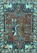 Animal Light Blue Traditional Rug, tr903lblu