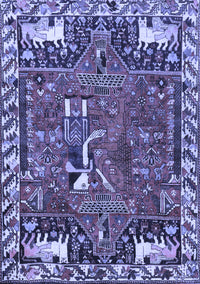 Animal Blue Traditional Rug, tr903blu