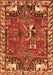 Animal Orange Traditional Rug, tr903org