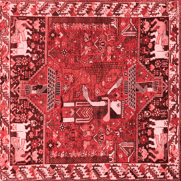Animal Red Traditional Rug, tr903red