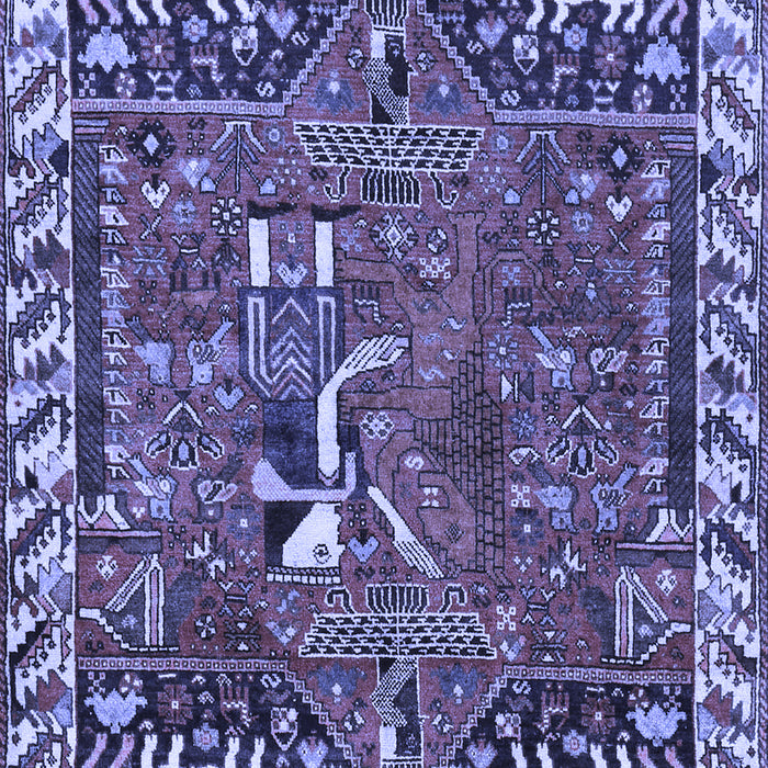 Animal Blue Traditional Rug, tr903blu
