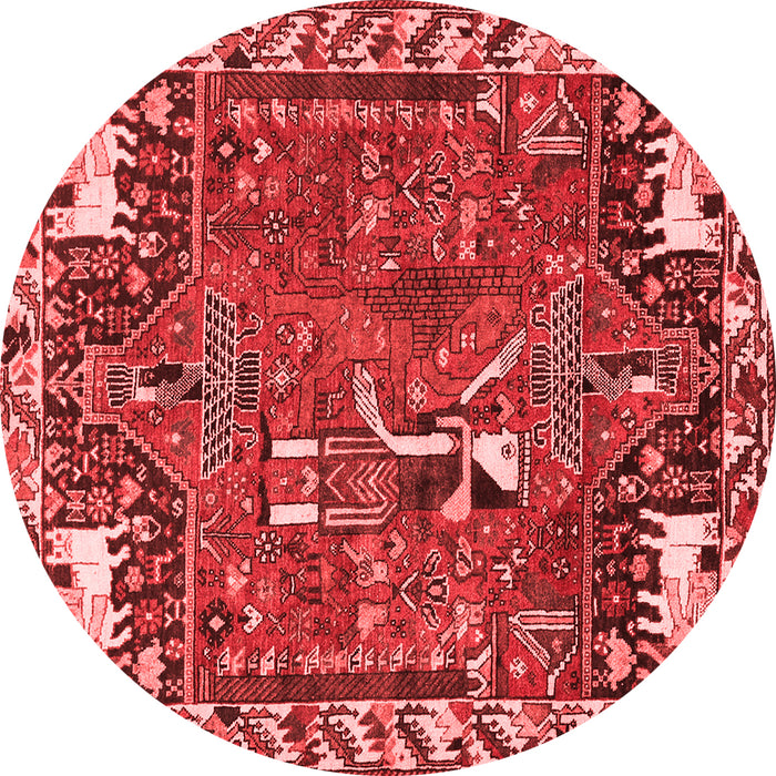 Animal Red Traditional Rug, tr903red