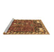 Sideview of Machine Washable Animal Brown Traditional Rug, wshtr903brn