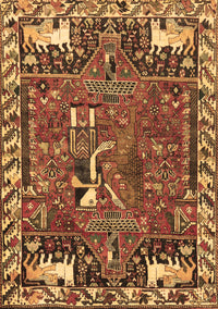 Animal Brown Traditional Rug, tr903brn