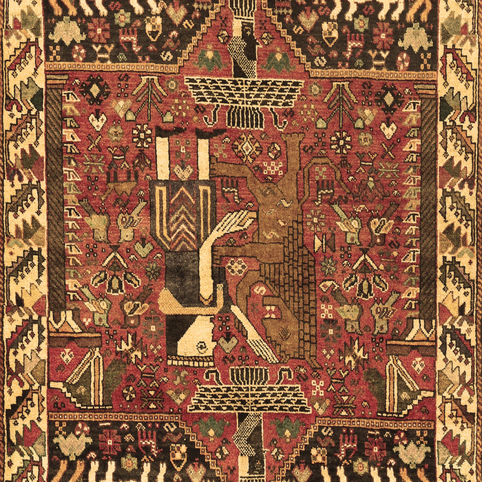 Animal Brown Traditional Rug, tr903brn