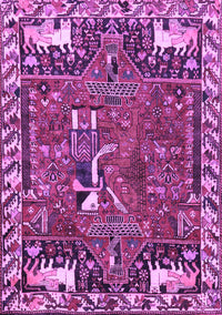 Animal Purple Traditional Rug, tr903pur