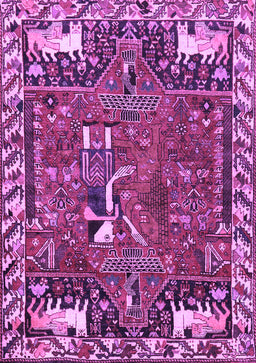 Animal Purple Traditional Rug, tr903pur