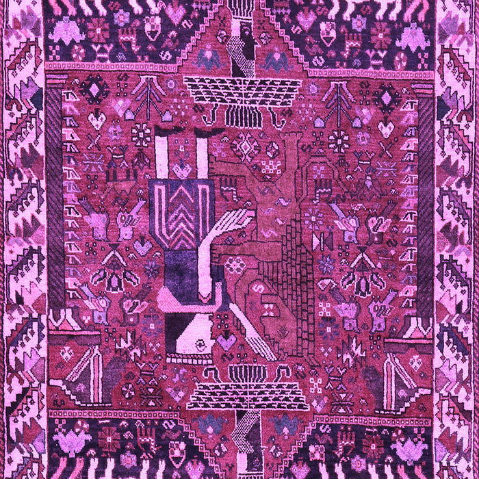 Animal Purple Traditional Rug, tr903pur