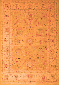 Oriental Orange Traditional Rug, tr904org