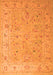 Oriental Orange Traditional Rug, tr904org