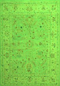 Oriental Green Traditional Rug, tr904grn