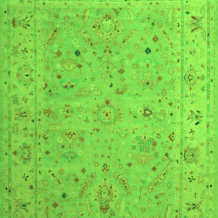 Oriental Green Traditional Rug, tr904grn