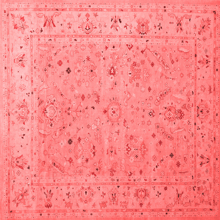 Machine Washable Oriental Red Traditional Rug, wshtr904red