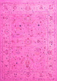 Oriental Pink Traditional Rug, tr904pnk