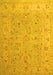 Oriental Yellow Traditional Rug, tr904yw