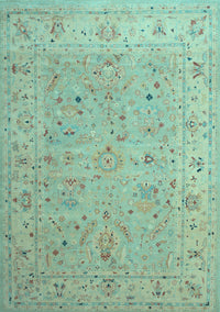 Oriental Light Blue Traditional Rug, tr904lblu