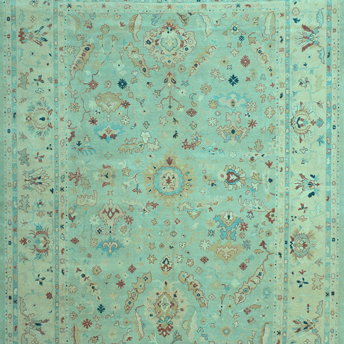 Oriental Light Blue Traditional Rug, tr904lblu