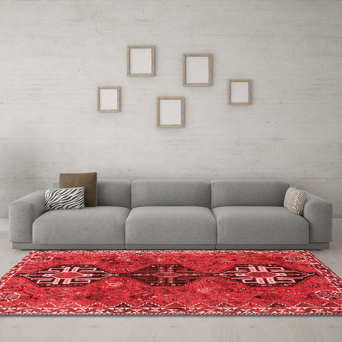 Traditional Red Washable Rugs