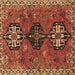 Square Machine Washable Persian Brown Traditional Rug, wshtr905brn